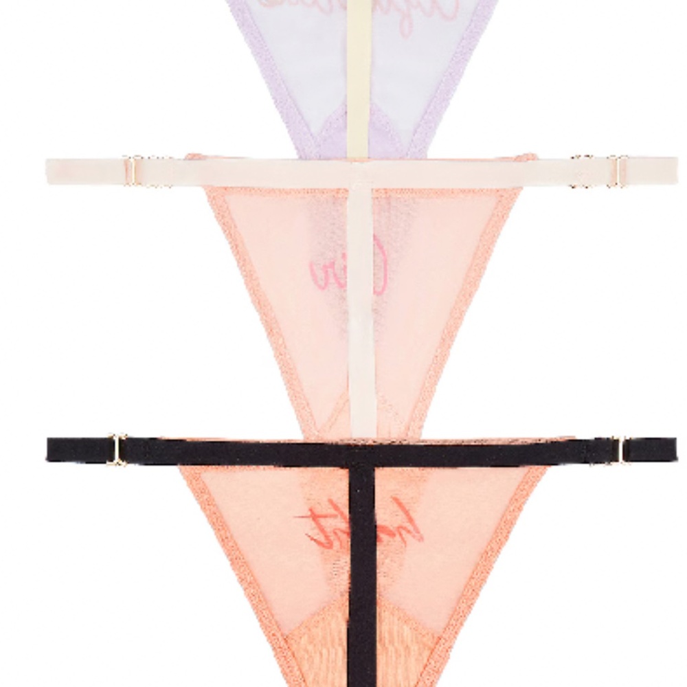 Free People/Revolve x HAHt- Zodiac inspired 3 Pack Bundle of Fun Stringy Thongs - Picture 5 of 5